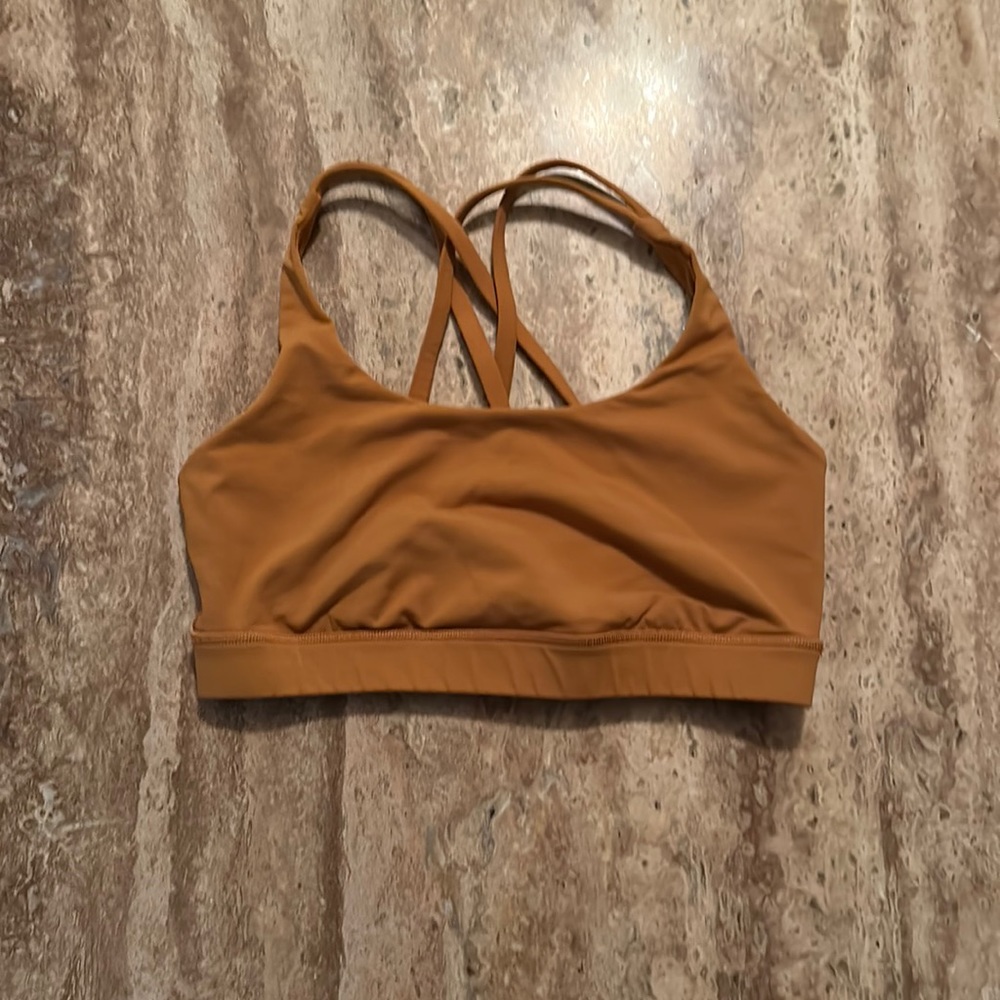 Lululemon Energy Bra - burnt orange - Size 6